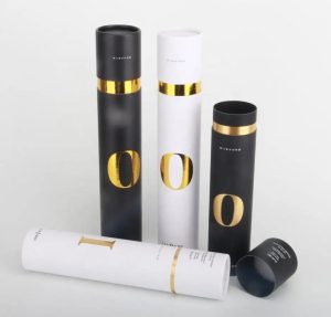 Элегантный дизайн биоразлагаемая упаковка для вина картонная трубка бутылка подарочный бумажный цилиндр