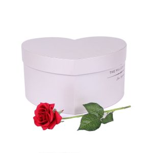 Изготовленная на заказ роскошная упаковка бумажной цветочной коробки в форме сердца Упаковка коробки розового флориста