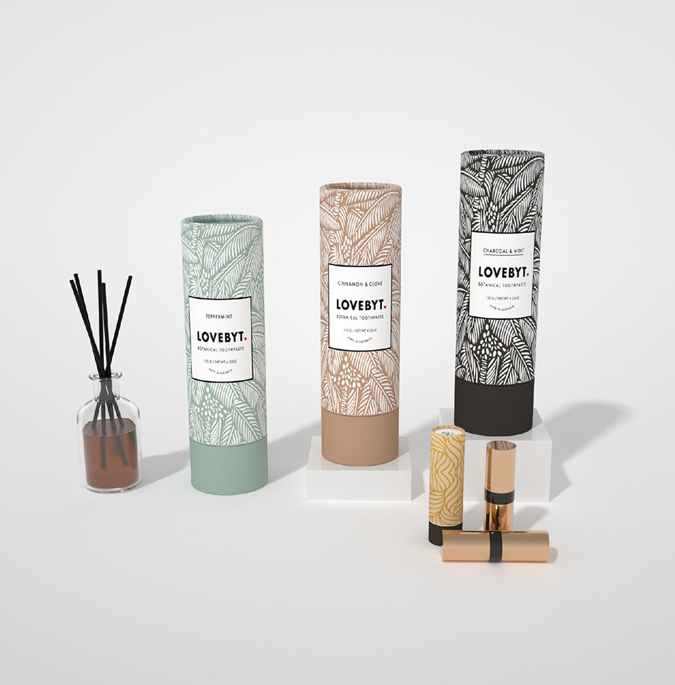 Round Paper Cylinder Tube Packaging